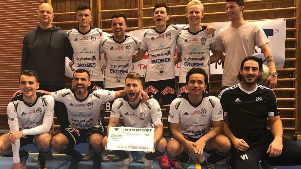 Ett av de sista vinnarlagen i Mantorps futsalcup, Motala AIF C från 2018. Nu läggs "Spångacupen" ned, eller åtminstone pausas. 