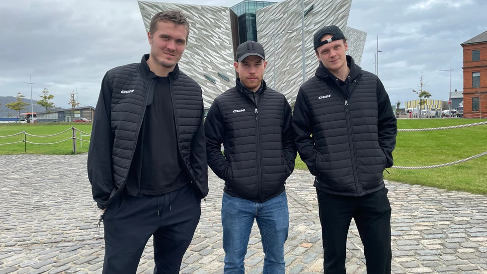 Max Lindholm, Filip Sandberg och Linus Lindström.