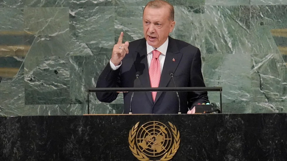 Turkiet och landets president Erdogan kan åter räkna med export av krigsmateriel från Sverige, ett av de krav som landet ställt för att säga ja till svensk Natoanslutning. Arkivbild.