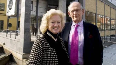 Sonja Stenhammar, konstnärlig ledare för Stenhammartävlingen och Olof Stenhammar, ordförande i Wilhelm Stenhammars Stiftelse.
