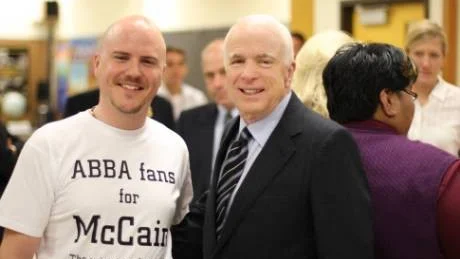 Mathias Sundin och John McCain.