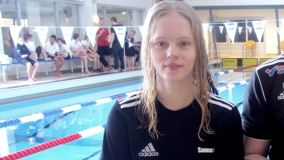 Sanna Stenberg, Piteå Sim, tog två silvermedaljer i Norrlandsmästerskapen. (Arkivbild)