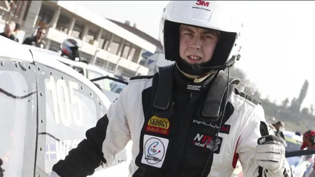 Linus Westman blev femma i den första deltävlingen i ralllycross.
?FOTO: PRIVAT