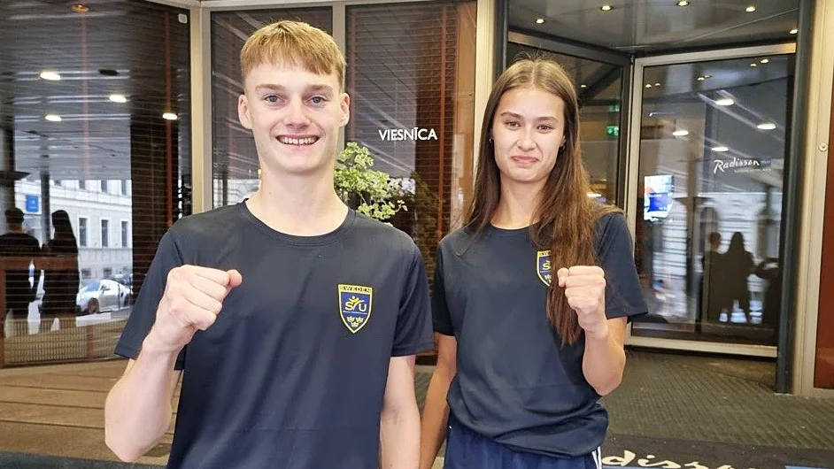 Linus Vesterlund och Indra Bodén är på plats i Riga och laddade för att slåss om EM-medaljer. 