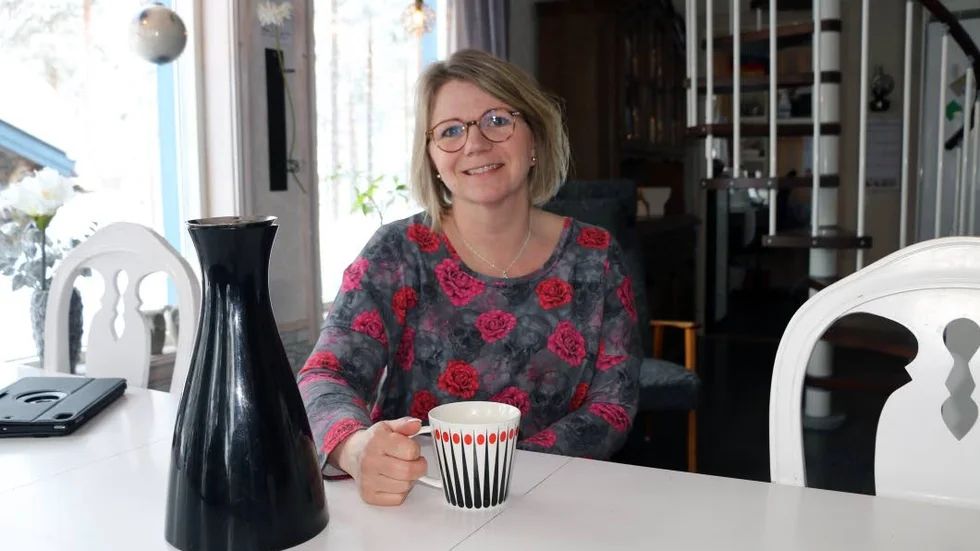 ARBETAR HEMMA. Anki Viklund i Blåsmark driver företaget Hemsytt å sånt vid sidan om arbetet som undersköterska.
