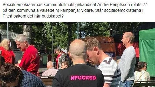 Robert Håkansson tycker att det var relevant att lägga ut bilden, men tar avstånd från de hatmeddelanden som det orsakat.