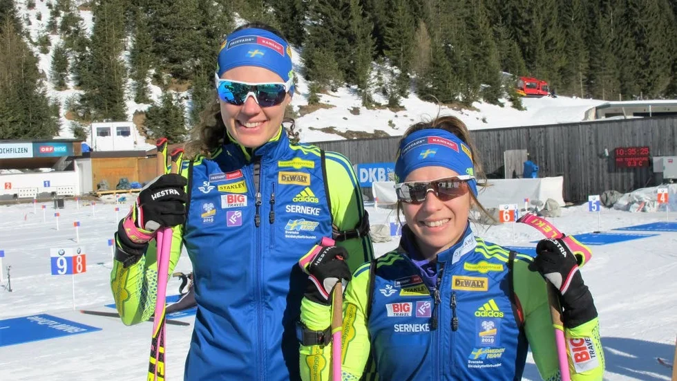 KLART FÖR START. Under onsdagen ger sig Hanna Öberg och Anna Magnusson ut i VM-spåren igen.