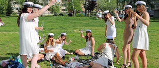 Champagne inledde studentdagen