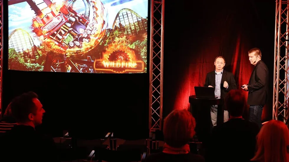 Vid presentationen. Så här såg det ut när Kolmårdens djurpark presenterade planerna på berg- och dalbanan Wildfire till en kostnad av 110 miljoner kronor.