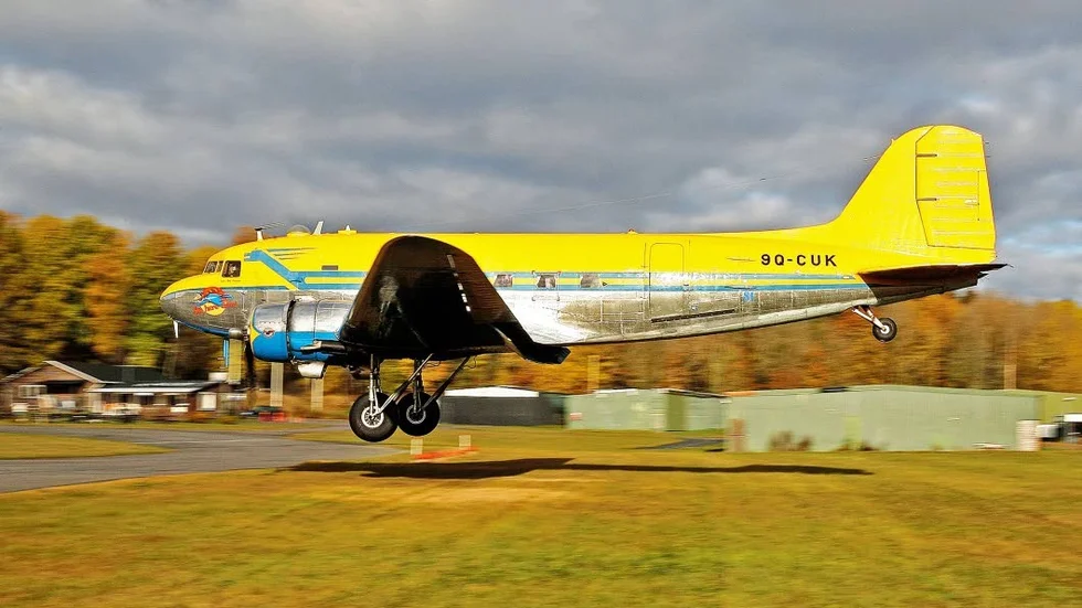 DC 3:a. Kongo Queen besökte även förra året flygdagen i Stegeborg.