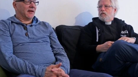 Robert "Isse" Iskasson (till vänster) och Stig Strömbergsson är de som leder Älvsby församlings satsning på ungdomar.