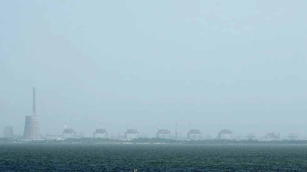 Kärnkraftverket Zaporizjzja i Ukraina. Bilden är tagen den 22 augusti.