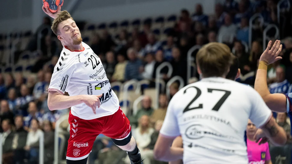 Erik Persson fixade tio mål i segermatchen borta mot Skövde. (arkivbild)