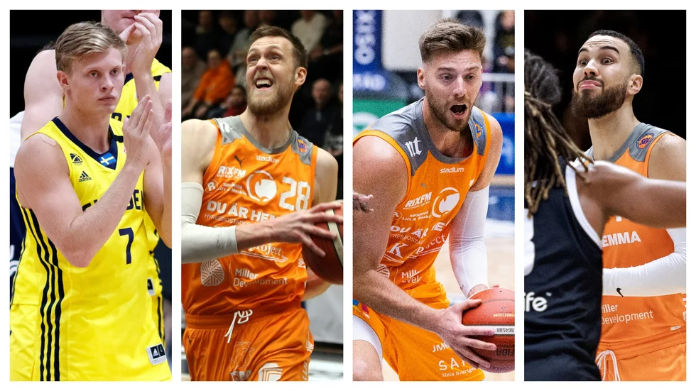 Felix Terins, Nick Spires, Adam Ramstedt och Elias Desport är med i den svenska bruttotruppen till de avslutande VM-kvalen.