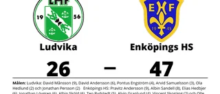 Målfest för Enköpings HS borta mot Ludvika
