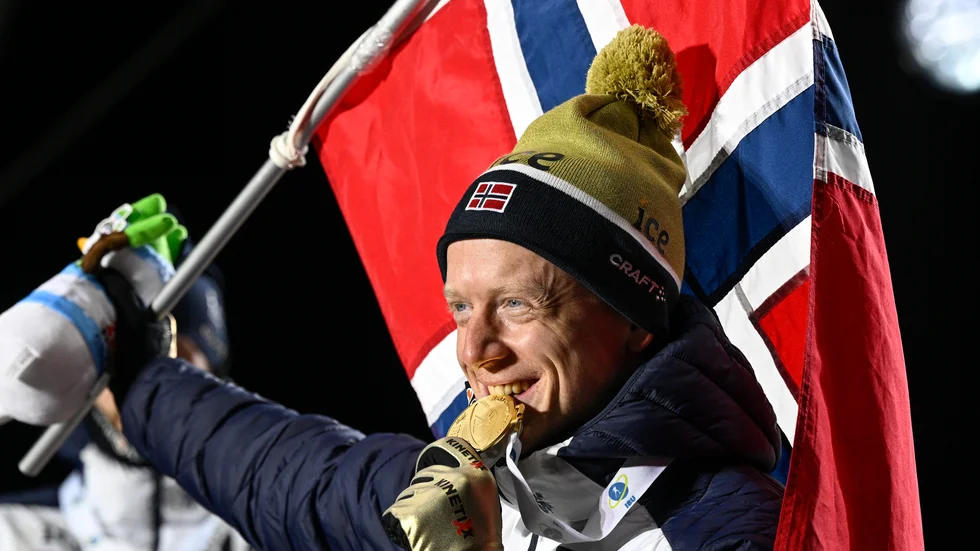 Johannes Thingnes Bø har tagit fem guld i VM så här långt.