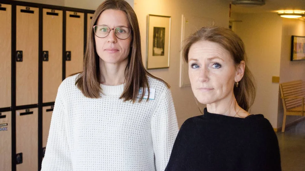 Elevhälsa. Malin Johansson, skolkurator, och Helena Skoog, skolsköterska, möter de ensamkommande elevernas behov på skolan.