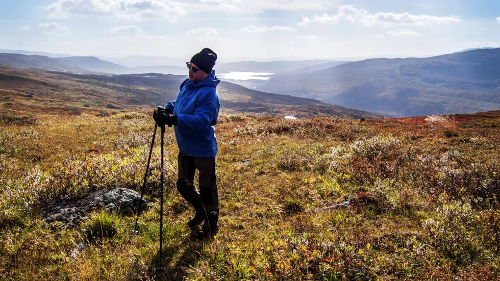 BERGTAGEN. Vinnaren av NSDs Gilla-pris, Fredrik Westerlund, i fjällmiljö.