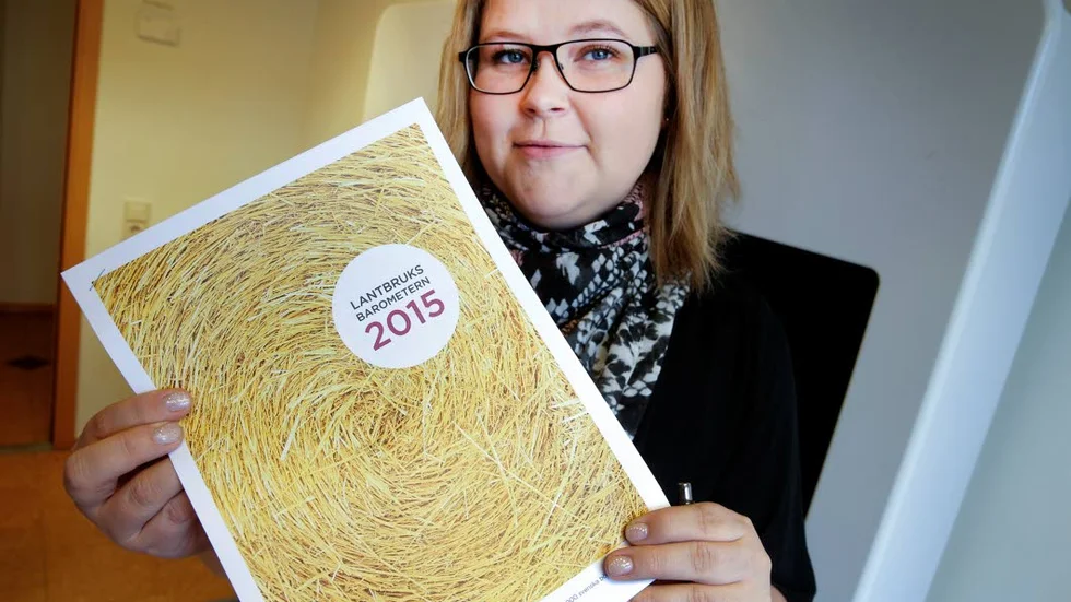 Undersökning. Anne-Lie Ottosson, konsult på LRF, presenterade idag i en presskonferens, årets lantbruksbarometern som visar ett tufft år för mjölkbönder.