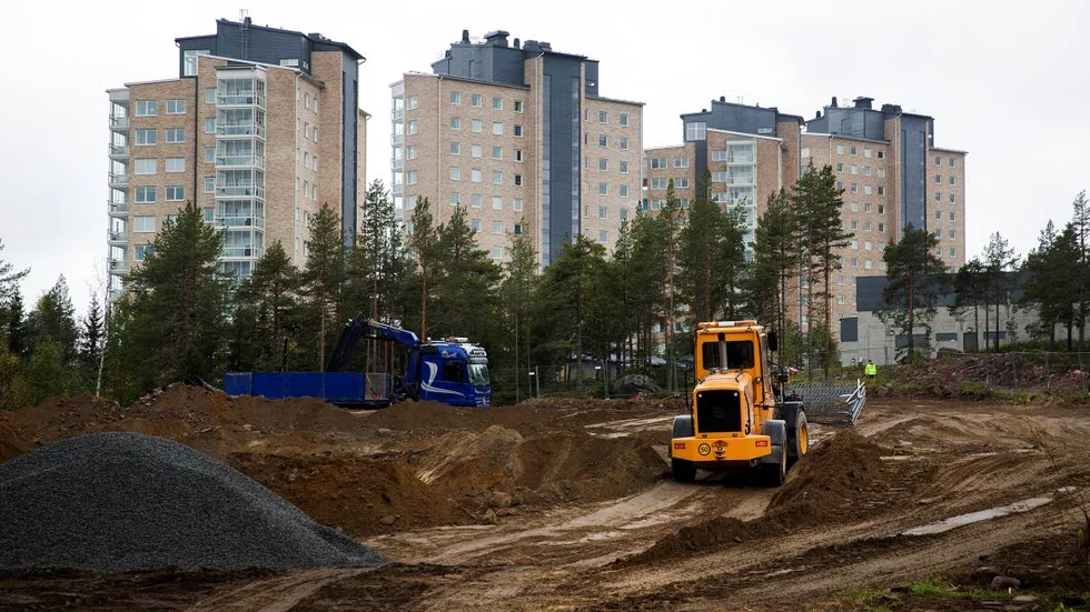 HOTADE HUS. De två sista höghusen på Lulsundsberget, som ska vara klara våren 2017, kan hotas om Byggnadsstrejken blir verklighet.