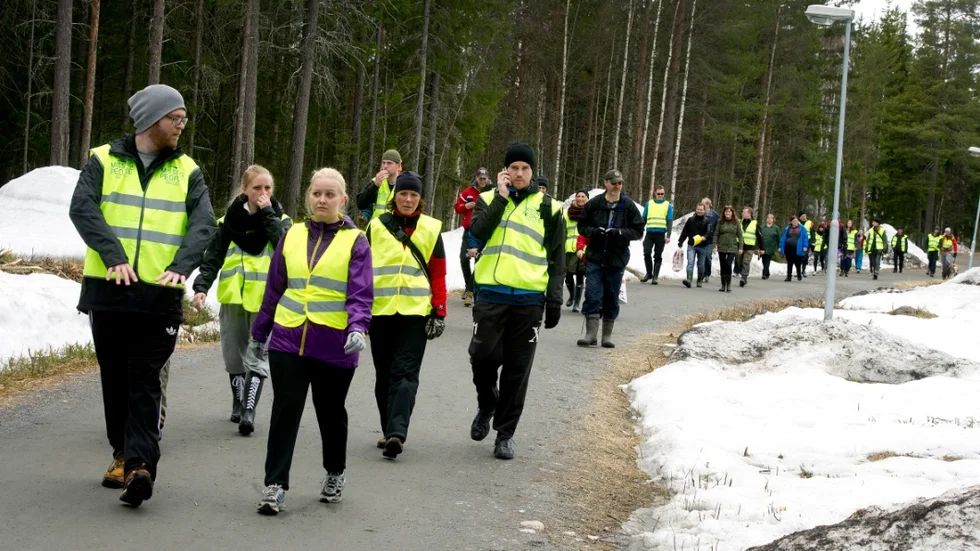ARKIVBILD. Missing people hjälper polisen att söka efter försvunna personer. Nu startar man en skallgång i Malmberget, där en 61-årig kvinna saknas. OBS! Bilden är från ett tidigare tillfälle.