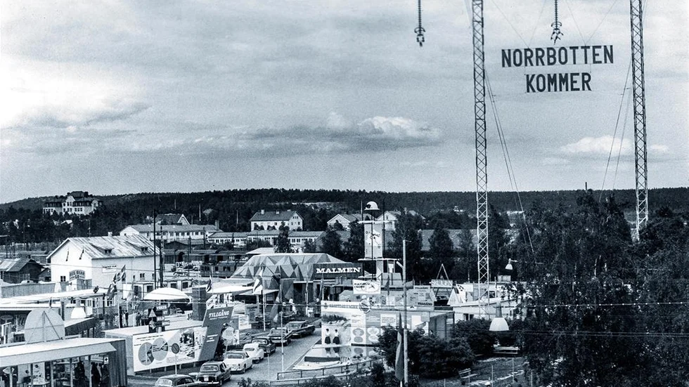 Drive-In. Sommaren 1960 satsades det stort då Norrbotten fyllde 150 år. Expo per bil var på modet. / NSD 29 juni 1960