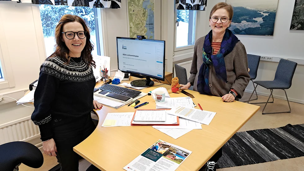 Ingrid Stridfeldt, ordförande i Råek och Jenny Engström, verksamhetsledare i Råek har jobbat med verksamhetsplanen." Vi har en bra plan som ska ge mycket aktiviteter. Nu är det bara att gasa".
 