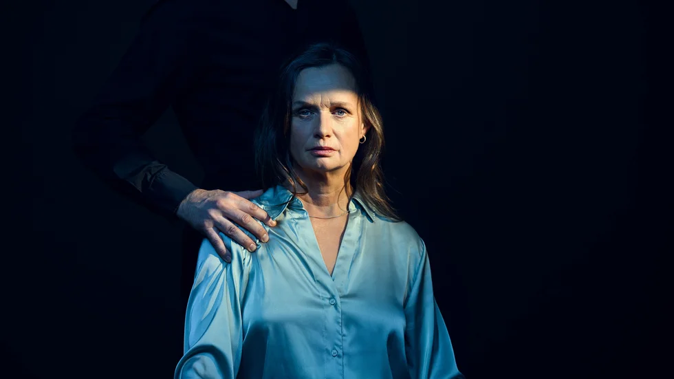 Maria Kulle i pjäsen ”Ödeläggaren” som regisserats av Karin Kickan Holmberg.