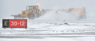 Efter snöovädret – inställda flyg på Gotland