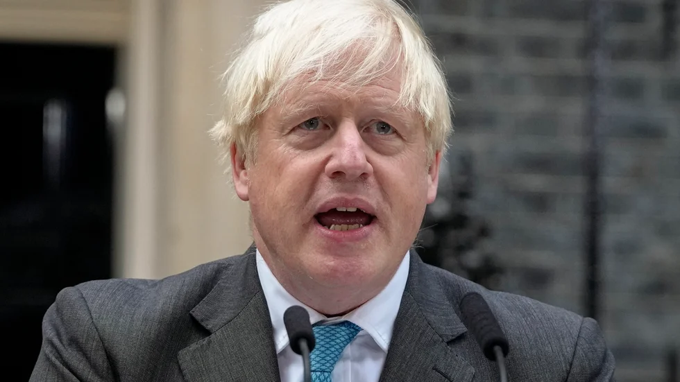 Boris Johnson i spetember i fjol. Arkivbild.