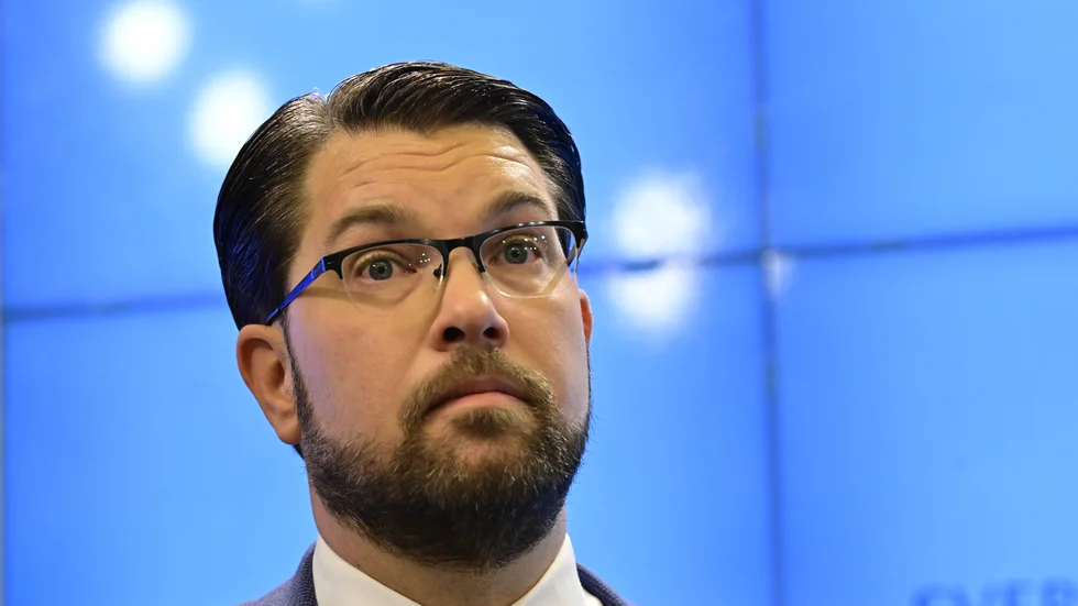 Sverigedemokraternas partiledare Jimmie Åkesson står fortsatt utanför inbjudningslistan till Nobelbanketten i Stockholm. Arkivbild.