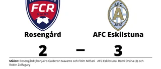 Rami Oraha i målform när AFC Eskilstuna vann