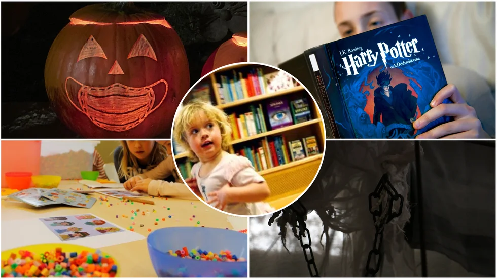 halloween lov bibliotek