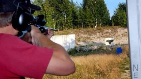 Älgbana, älgskytte, skytt, älgfigur. Sunderby sport och jaktskytteklubb.