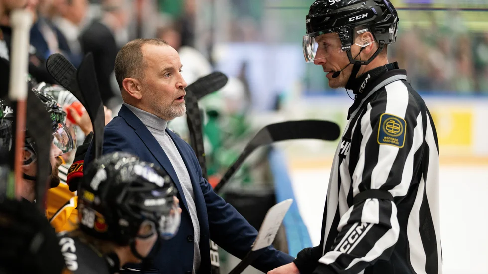 Thomas Berglund var irriterad vid tekningen innan Rögle gjorde 3–1.