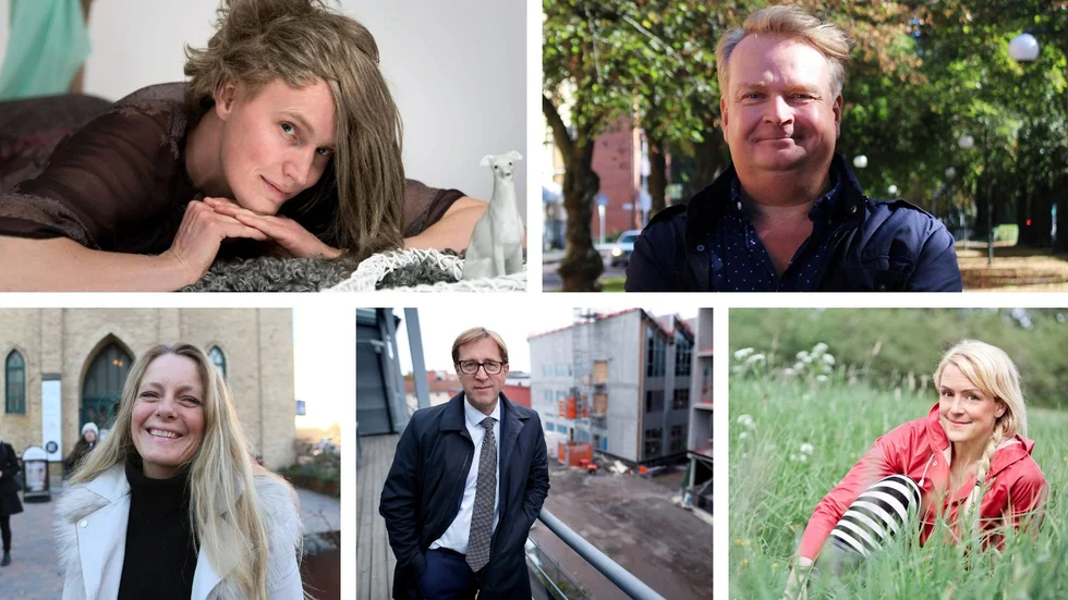 Vi har frågat ett antal lokala profiler om deras julfirande. Här syns Instagramprofilen Cindy Karlsson, Niclas Angerborn, skådespelare och regissör, Lana Brunell, journalist, sångerska, författare, Fredrik Törnqvist, vd för Stångåstaden och Karin Adelsköld, komiker.