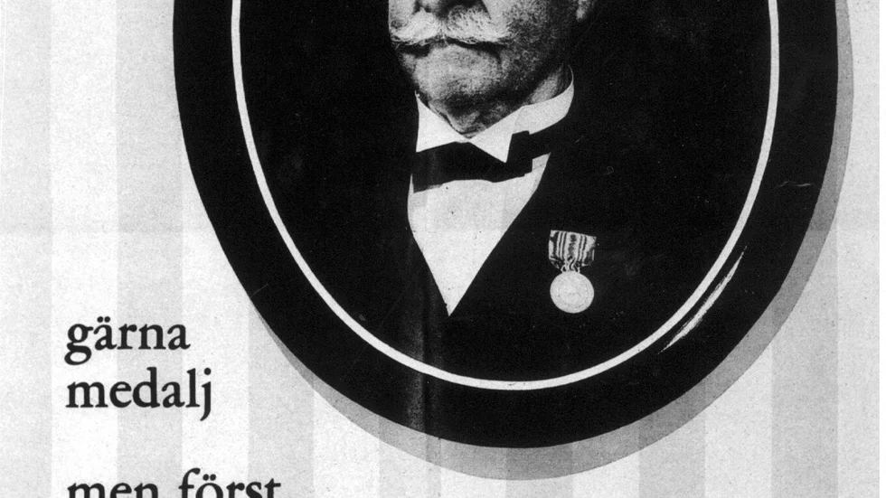 Socialdemokraternas valaffisch från 1957.