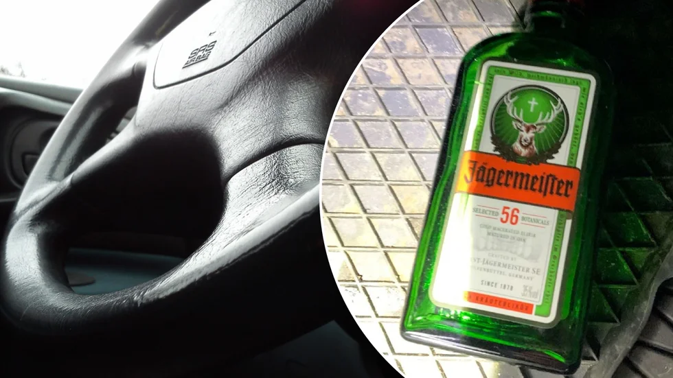 En man i 20-årsåldern döms för grovt rattfylleri efter att han kört av vägen med en halv flaska Jägermeister innanför västen. Arkivbilder.