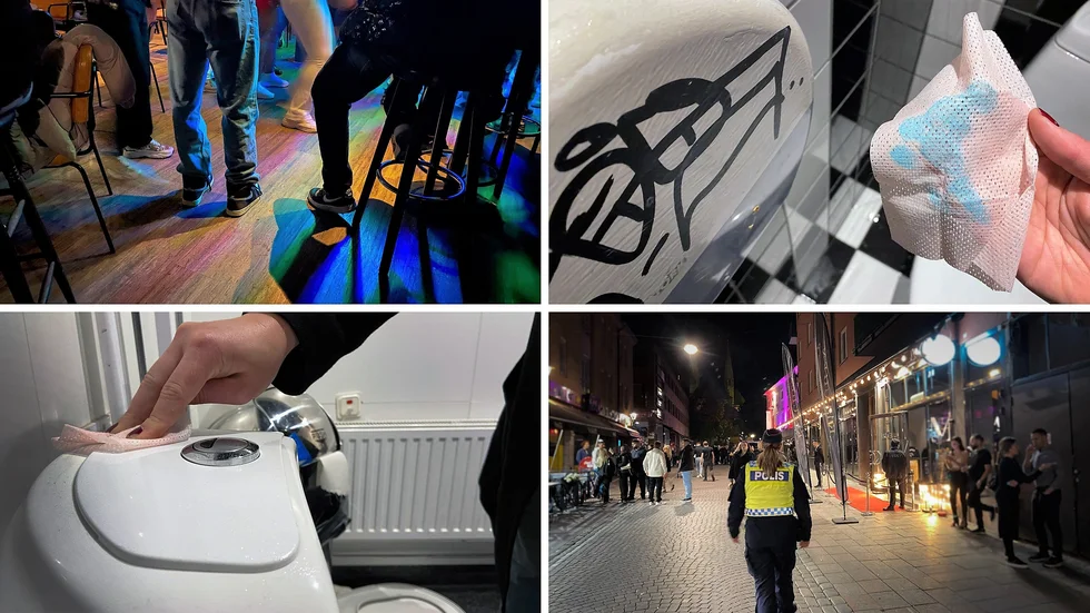 Correns reportrarna besökte under en lördagsnatt tio olika krogar i Linköping. På sju av dem hittade de rester av kokain på slumpvalt utvalda toaletter med hjälp av servetter som vid kontakt med kokain färgades ljusblå.