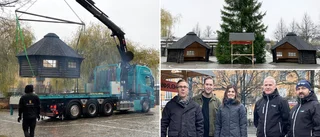 Naturen flyttar in i staden – vindskydd och eldstäder på Stortorget ersätter isbana