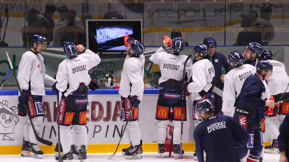 Efter smällen mot Frölunda tränade LHC ett kortare pass under fredagen. Arkivfoto