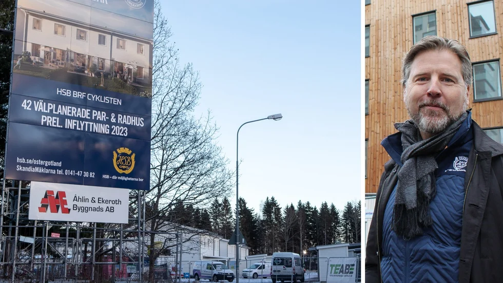 Anders Stjärnberg, VD HSB Östergötland, förklarar bakgrunden till att månadsavgiften för de kommande boende i Brf Cyklisten höjts kraftigt.