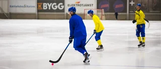A-landslaget i bandy besökte isarenan