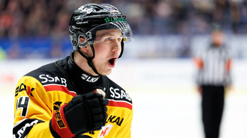 Jonas Berglund jublar efter sitt avgörande 0-1-mål.