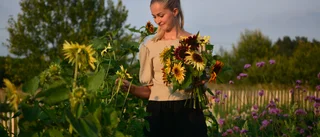 Isabella, 26, närodlar snittblommor – med miljön i fokus