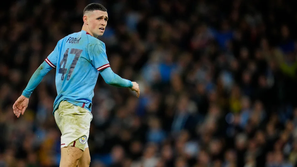 Phil Foden missar flera matcher. Akrivbild.