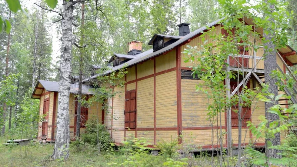 Huset där de första makabra fynden gjordes.