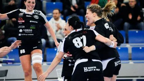 Livsviktig seger. Boden handboll kan fira - i helgen blev laget klart för nästa års allsvenska och har en kvalplats till elitserien i egna händer.