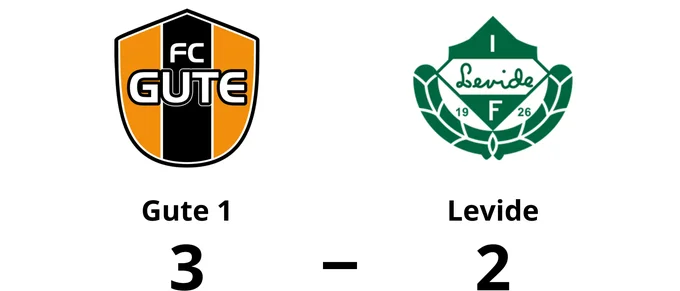 Knapp seger för Gute 1 mot Levide