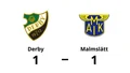Oavgjort möte mellan Derby och Malmslätt